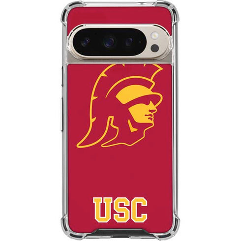 University of Southern California USC Gold Trojan Mascot Pixel 9/9 Pro Clear Case